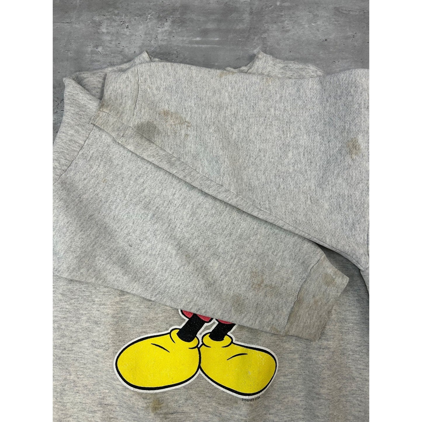 Vintage 90s Disney Mickey Mouse Cartoon Character Graphic Sweatshirt Size XL