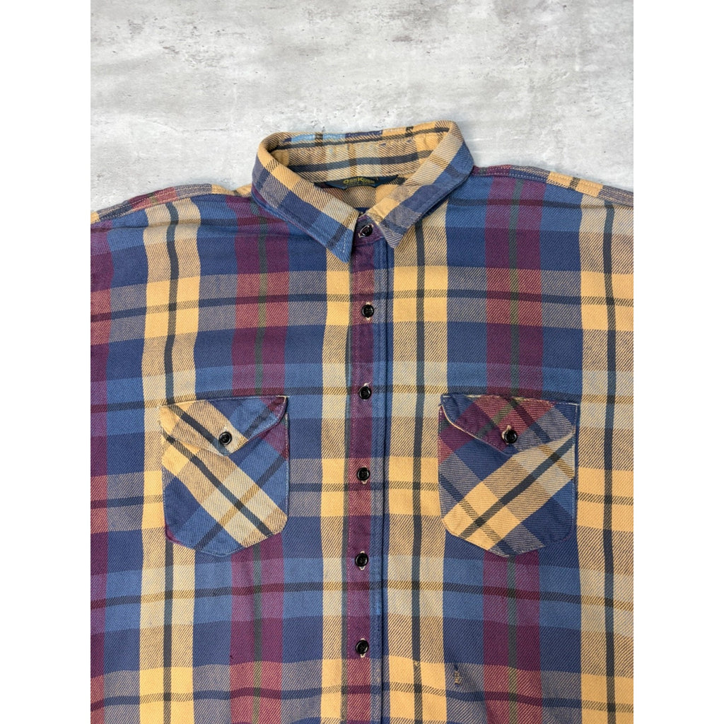Vintage Osh Kosh Plaid Long Sleeve Button Up Shirt Size 3XL