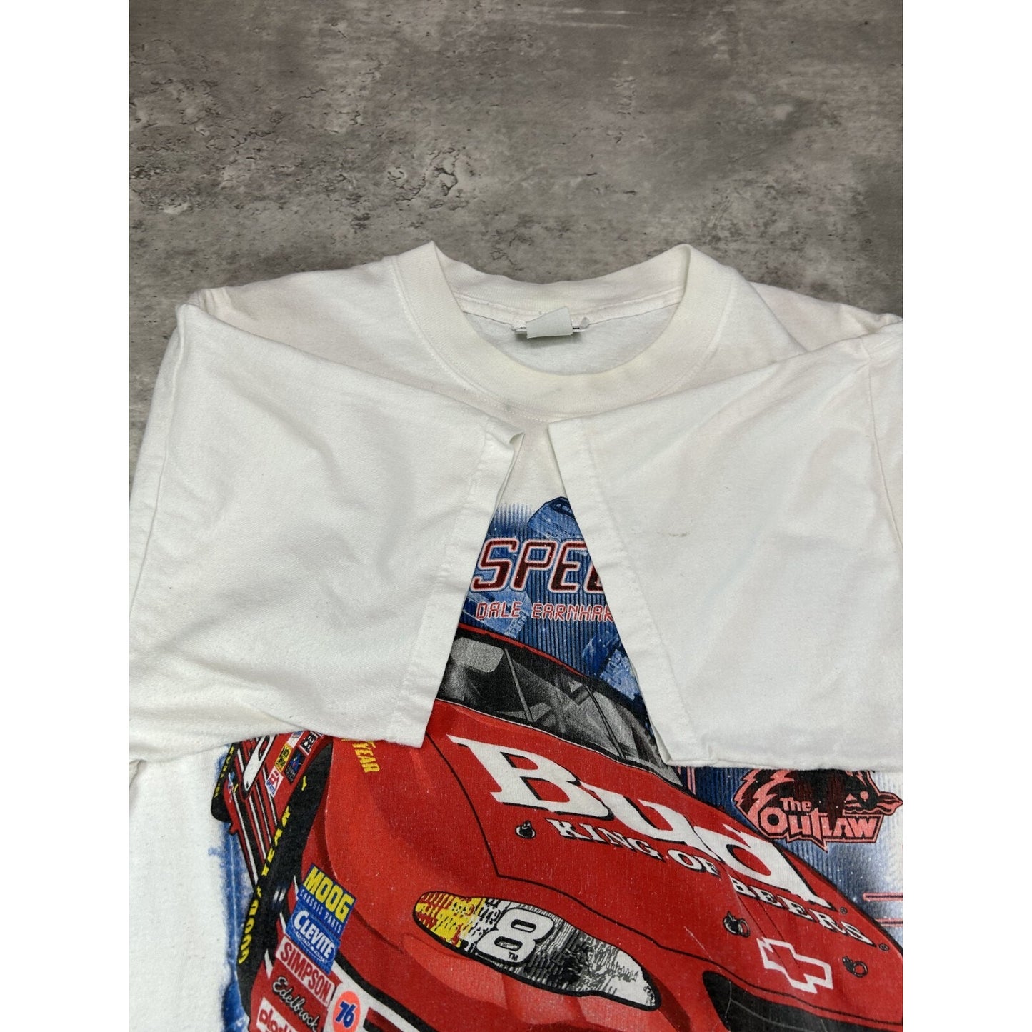 Vintage Dale Earnhardt Jr #8 Nascar Cyber Speed Budweiser T-Shirt Size Large