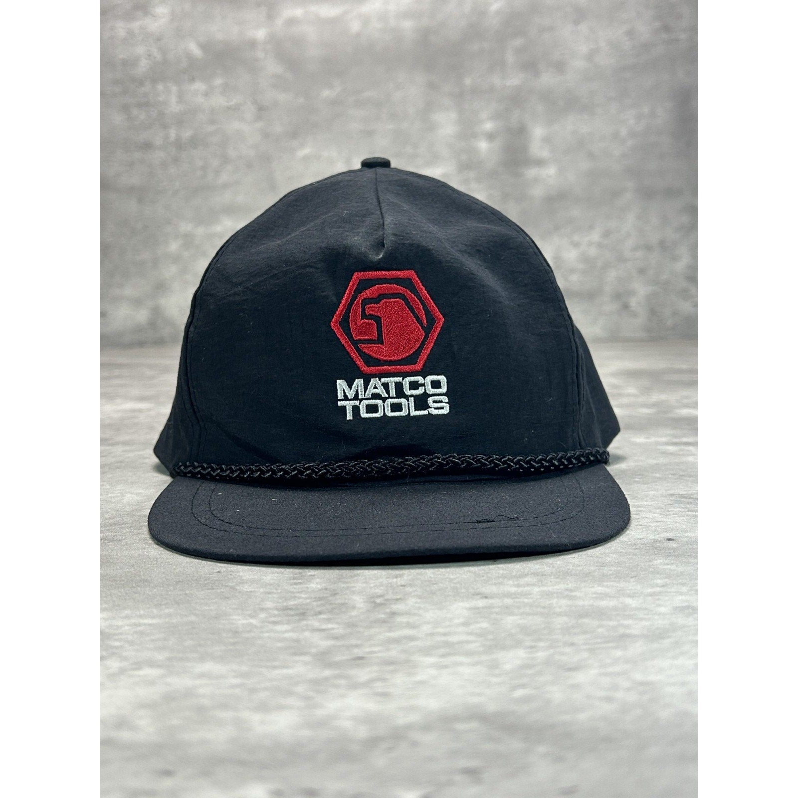 Vintage 90s Matco Tools Embroidered Spellout Logo Strapback Hat OSFA