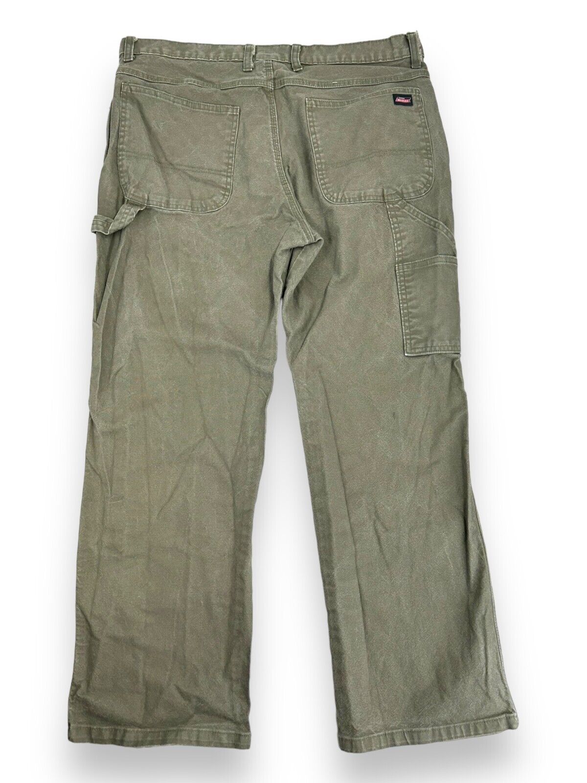 Dickies Canvas Workwear Carpenter Pants Size 36 Green