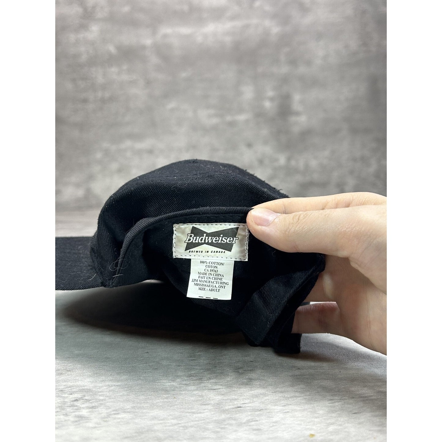 Vintage 2000s Budweiser Racing Nascar Embroidered Spellout Strapback Hat OSFA