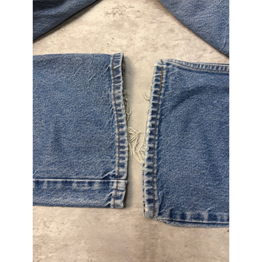 Vintage 90s Levis 517 Red Tab Medium Wash Boot Cut Denim Pants Size 36