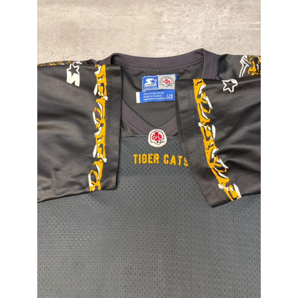 Vintage 90s Hamilton Tigercats CFL Starter Football Jersey Size Large