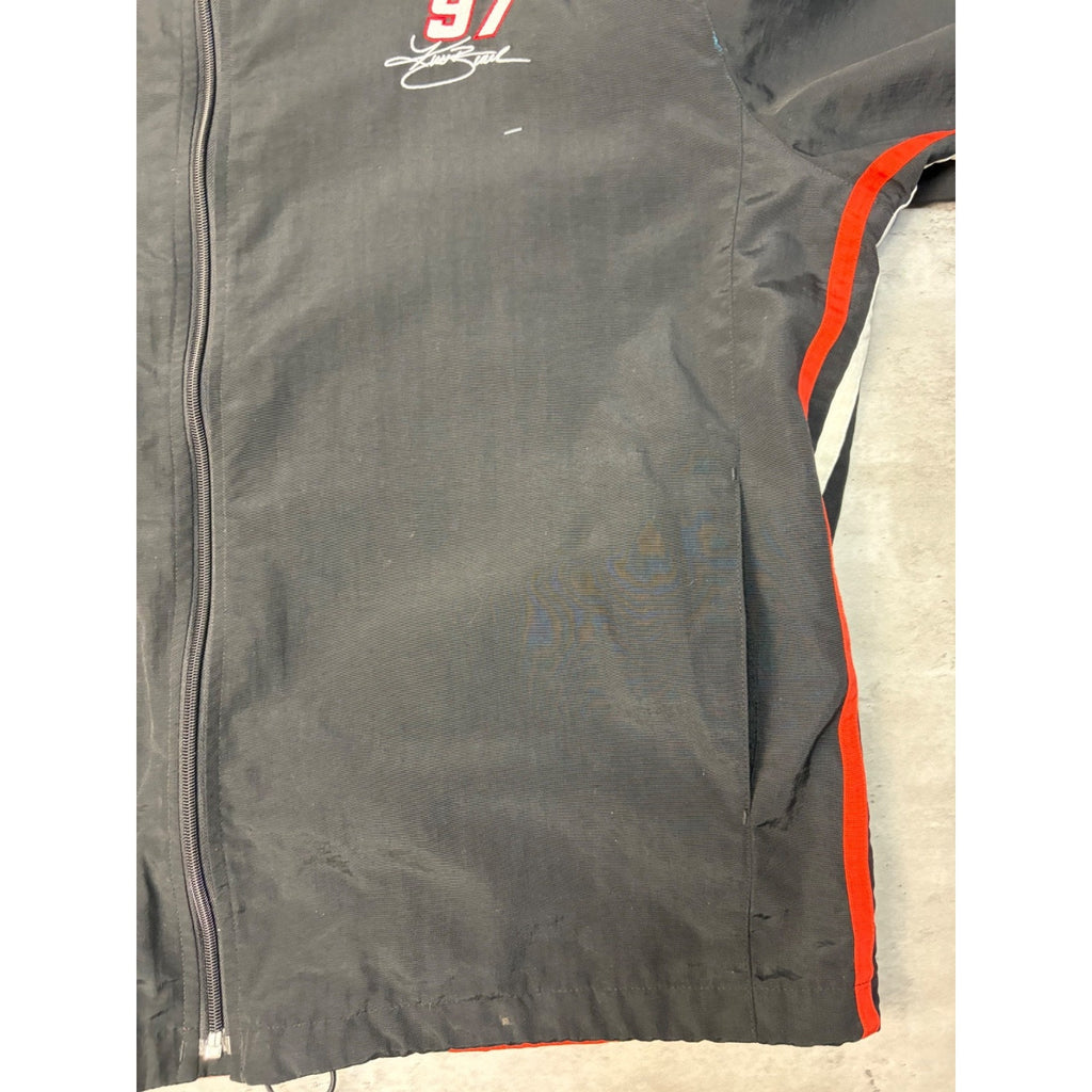 Vintage Kurt Busch #97 Nascar Roush Racing Embroidered WindbreakerJacket Sz 2XL