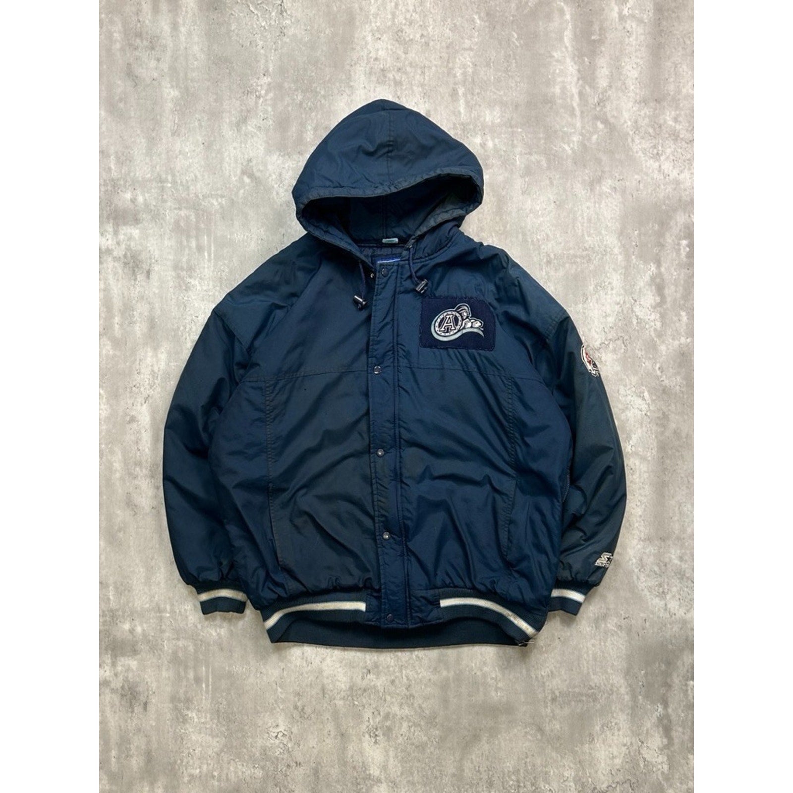 Vintage 90s Toronto Argonauts CFL Insulated Starter Jacket Size XL