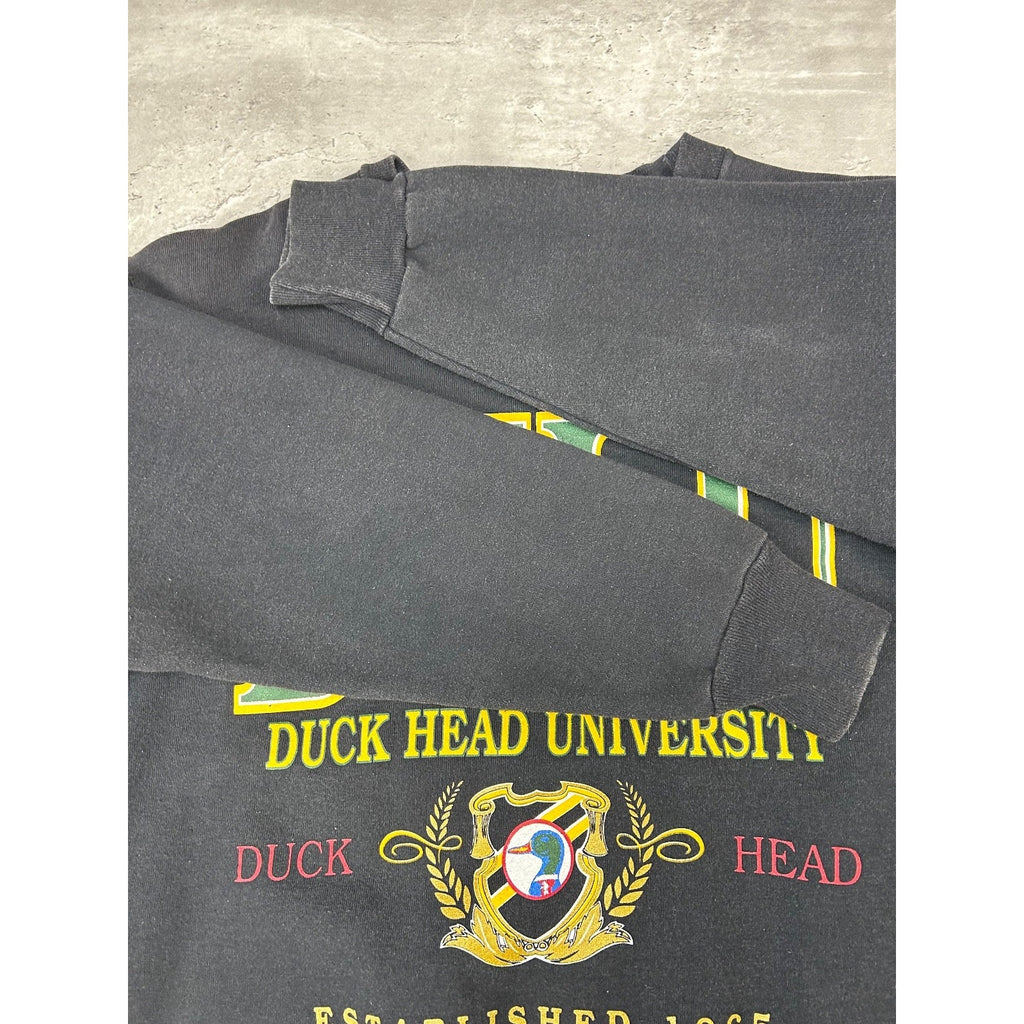 Vintage Duck Head University Collegiate Style Graphic Sweatshirt Size Large