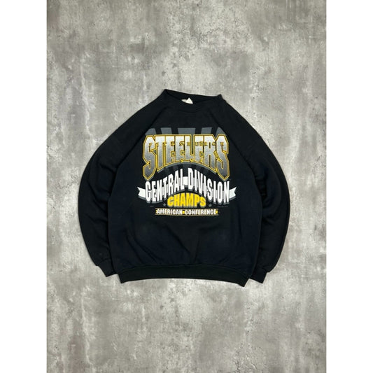 Vintage 1994 Pittsburgh Steelers NFL Central Div Champs Sweatshirt Size Large