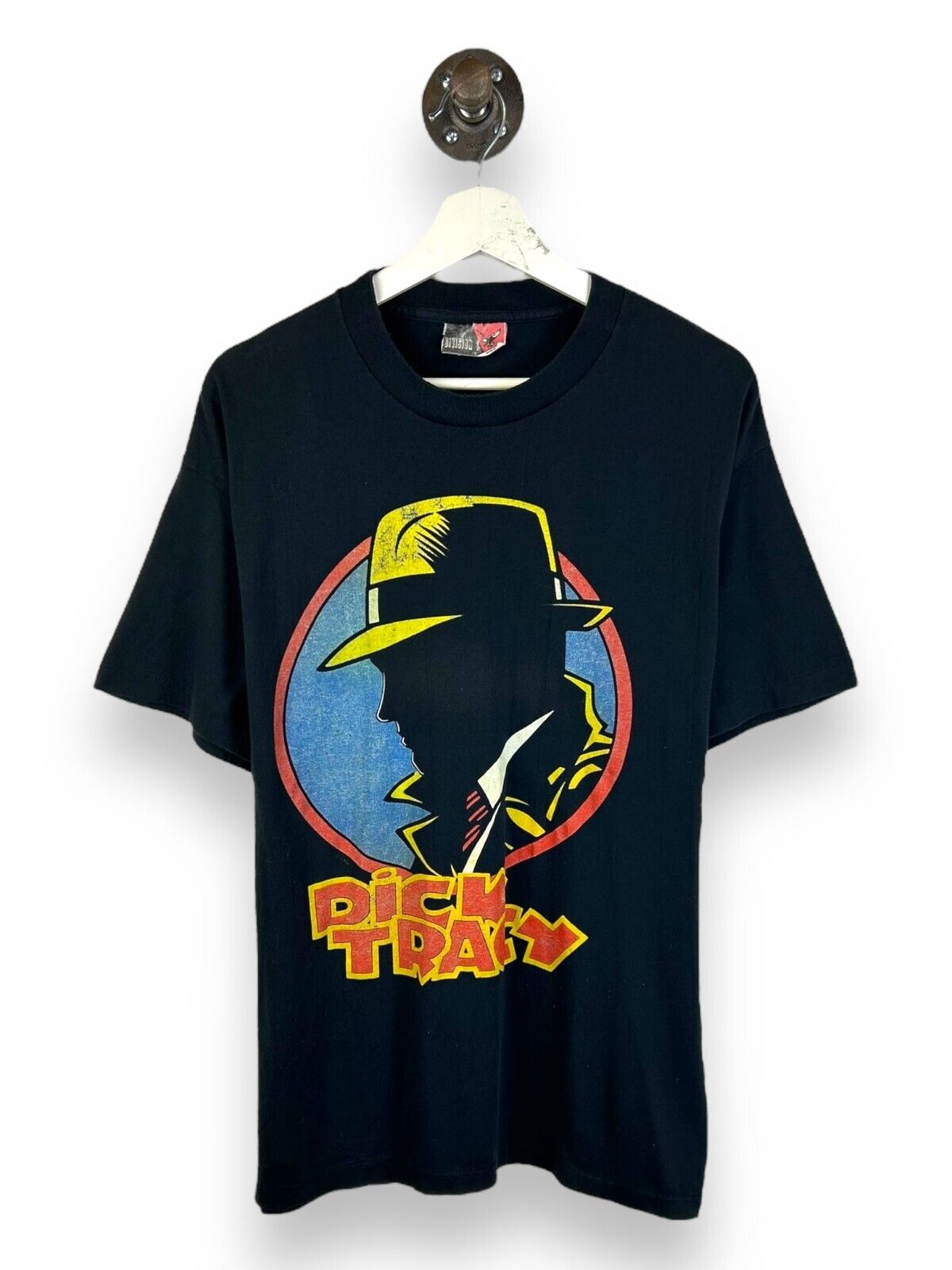 Vintage 90s Dick Tracy TV Show Promo Graphic T-Shirt Size XL