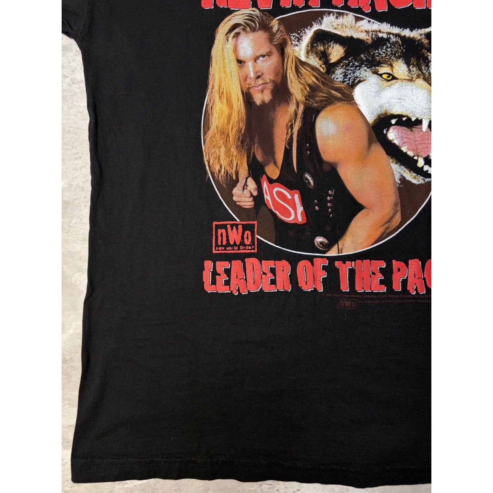 1998 Kevin Nash WWF Leader Of The Pac Wrestling Graphic T-Shirt Size Large