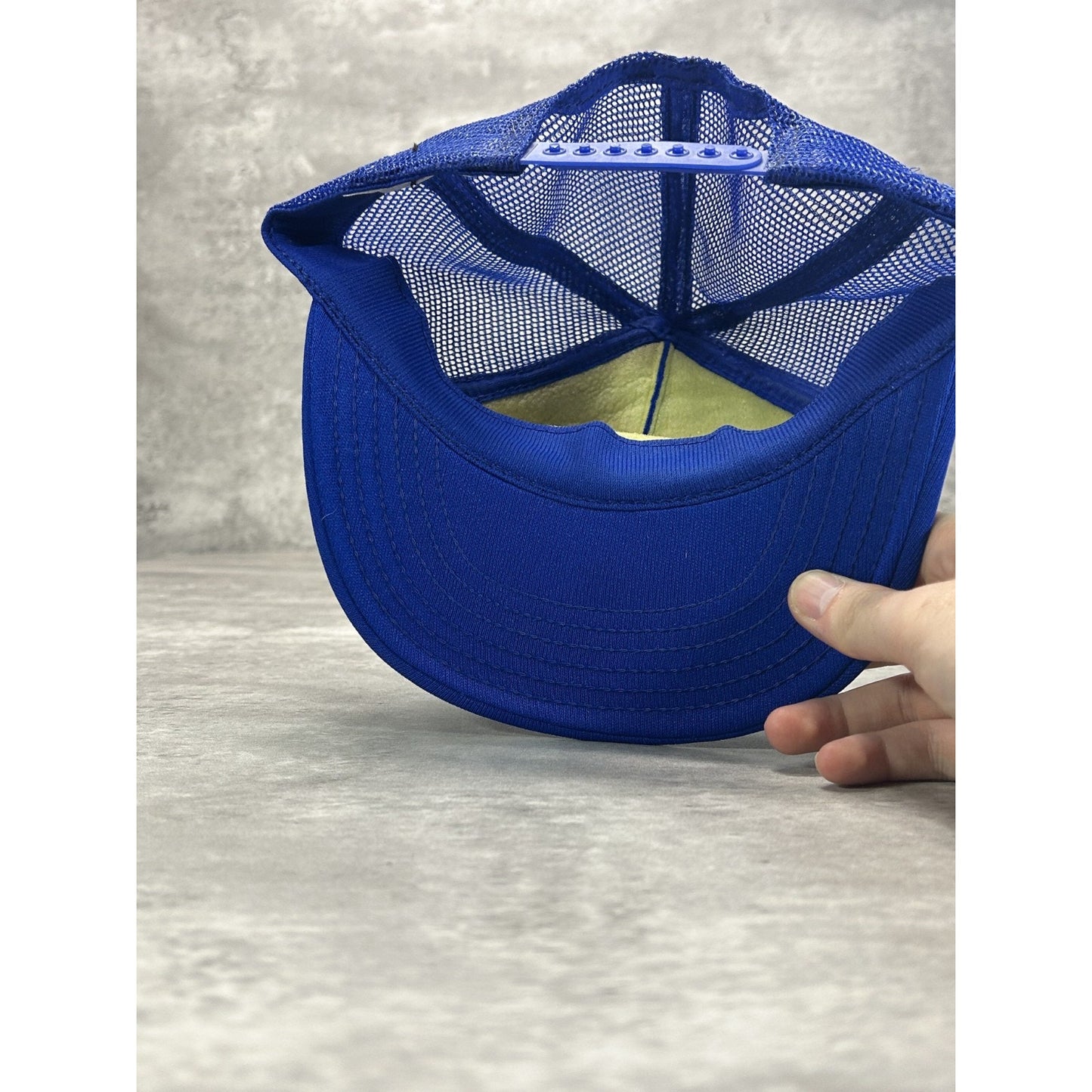 Vintage 80s Leaseway Transportation Graphic Spellout Trucker Snapback Hat OSFA