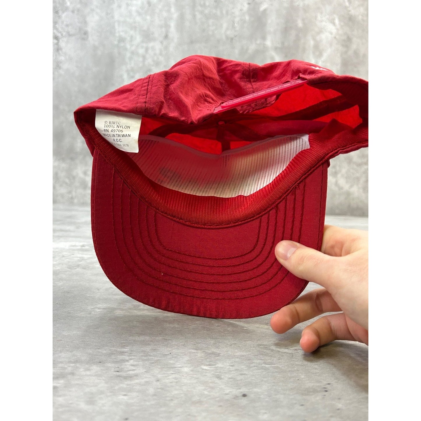 Vintage 90s Winston Cigarettes The Wrap Embroidered Spellout Snapback Hat OSFA