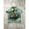 Vintage 1999 Giraffe Nature Graphic Tie Dye T-Shirt Size 2XL