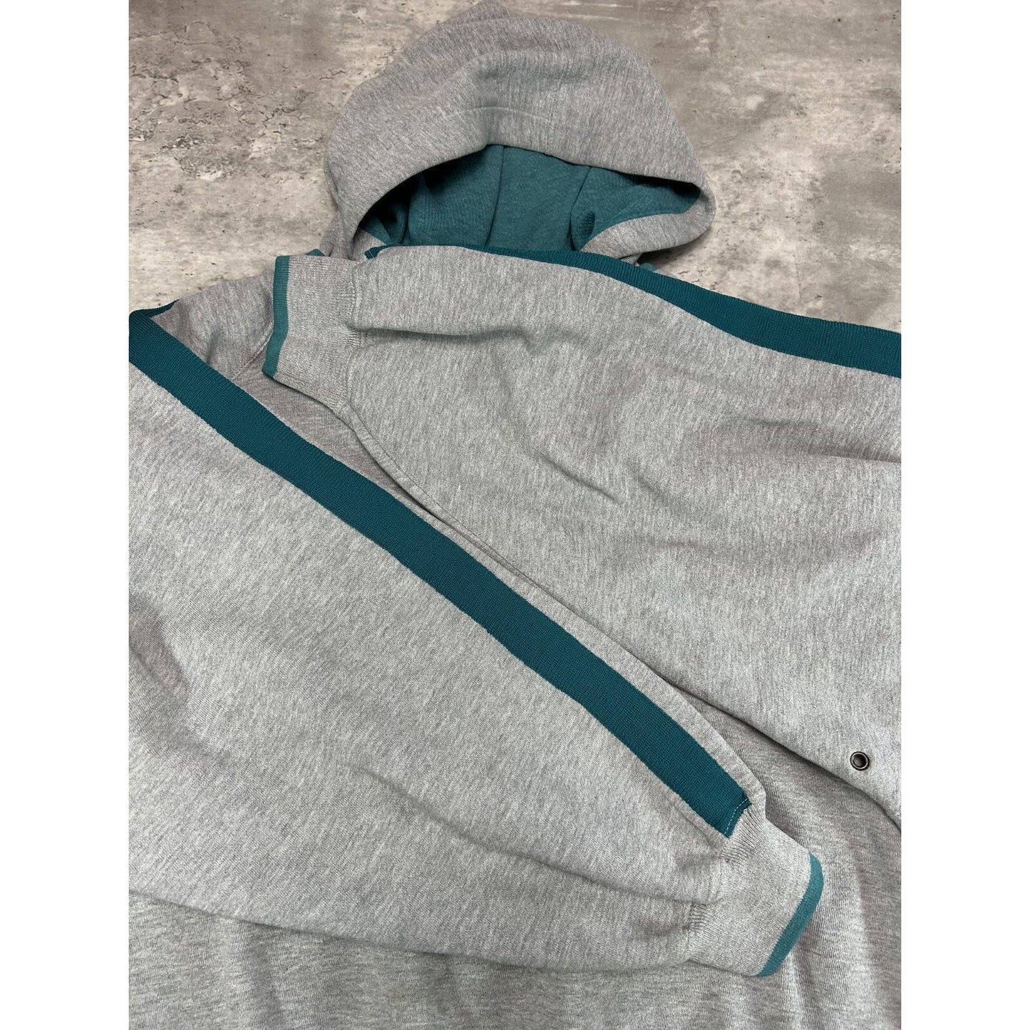 Vintage Miami Dolphins NFL Embroidered Spellout Hooded Sweatshirt Size Large