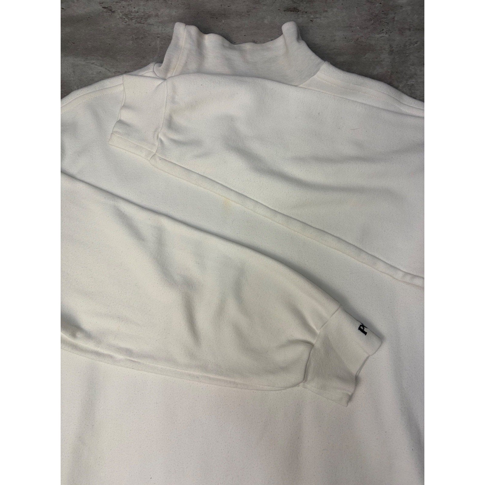 Vintage Polo Ralph Lauren Embroidered Logo Mock Neck Sweatshirt Size Medium