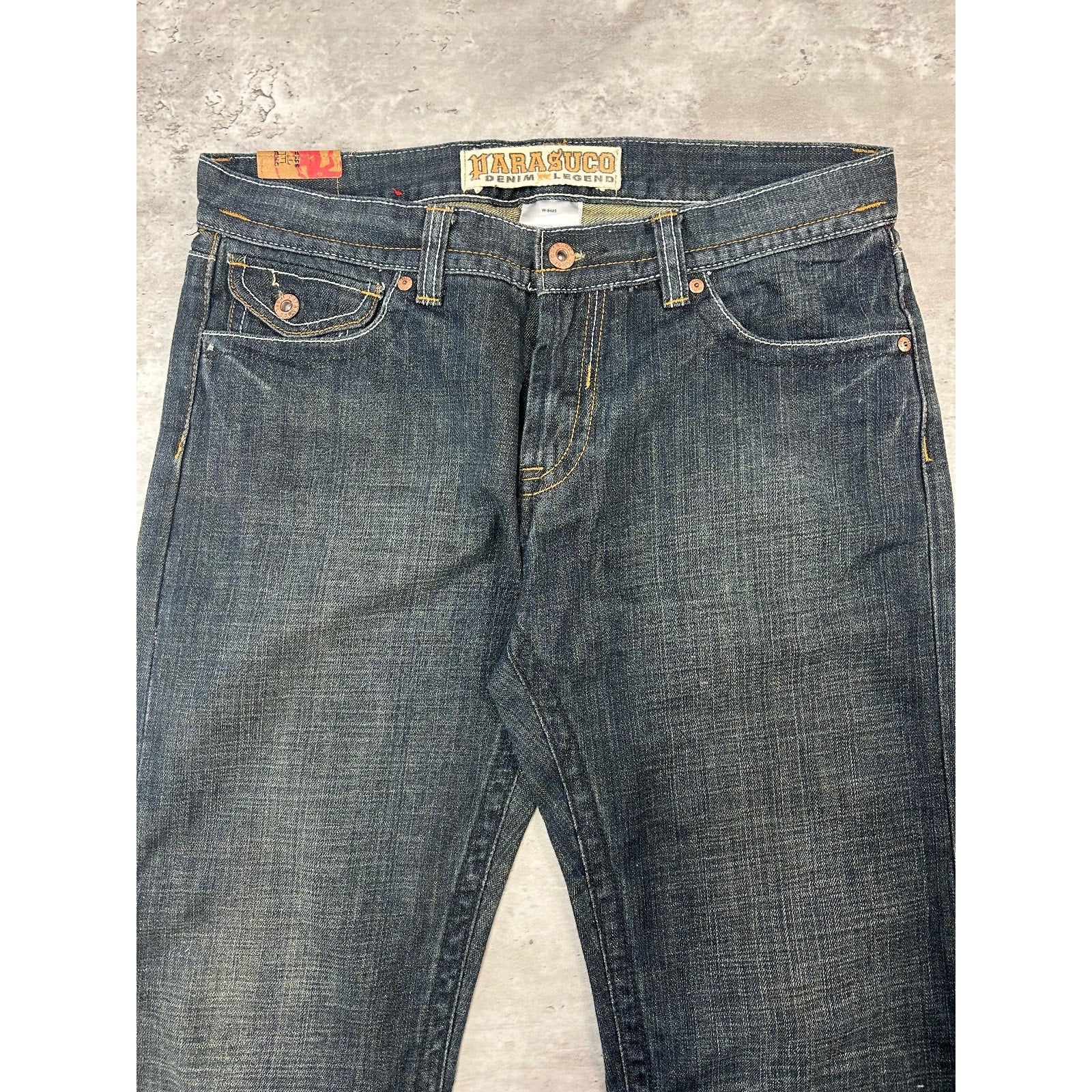 Vintage Y2K Parasuco Dark Wash Denim Straight Fit Pants Size 34