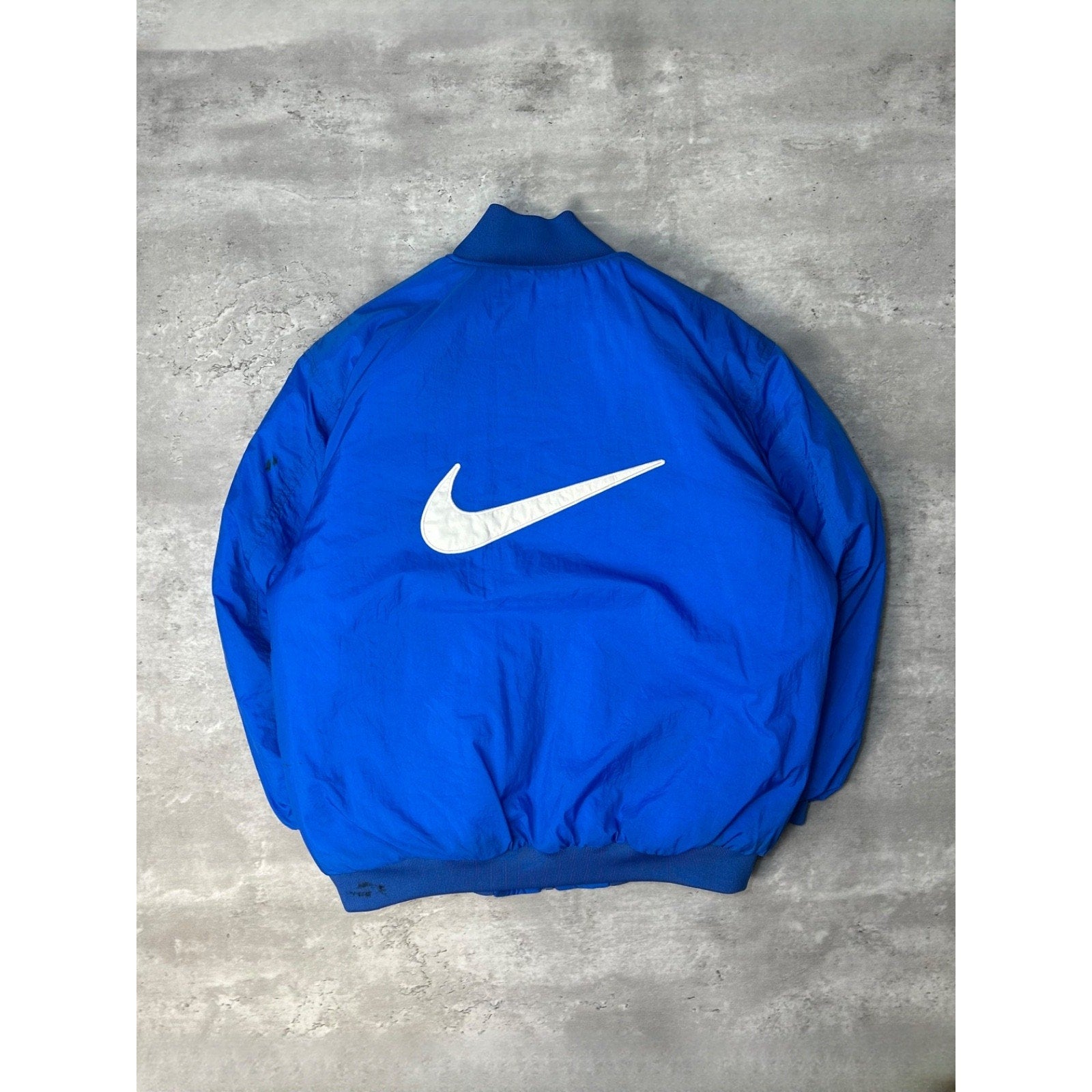 Vintage Nike Embroidered Swoosh Reversible Insulated Bomber Jacket Large YOUTH