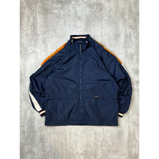 Vintage 90s Nike Embroidered Swoosh Nylon Windbreaker Jacket Size Large