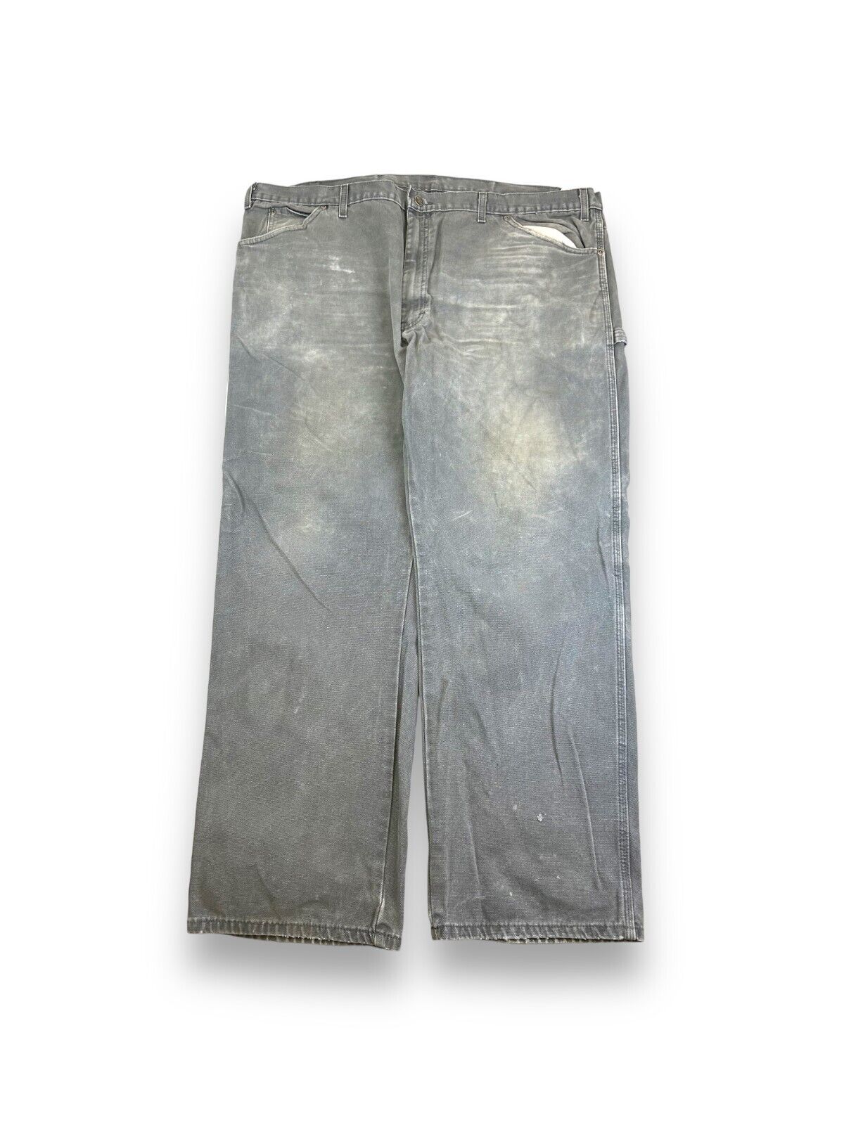Vintage Dickies Canvas Workwear Carpenter Pants Size 46W Gray