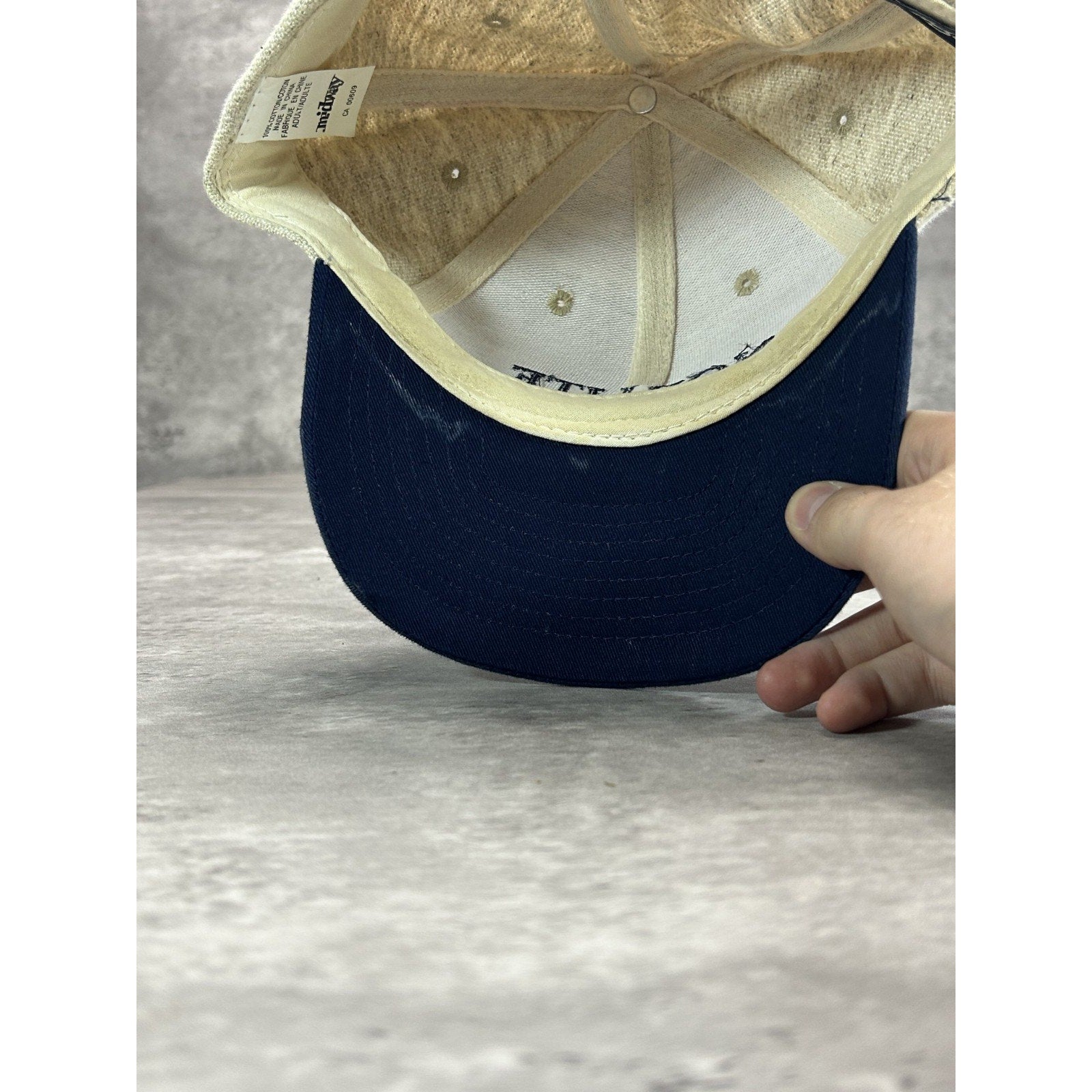 Vintage Norlite Embroidered Spellout Two Tone Strapback Hat OSFA