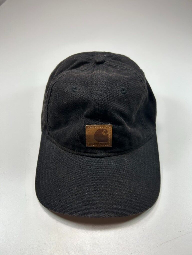 Carhartt Leather Embroidered Patch Strap back Hat OSFA