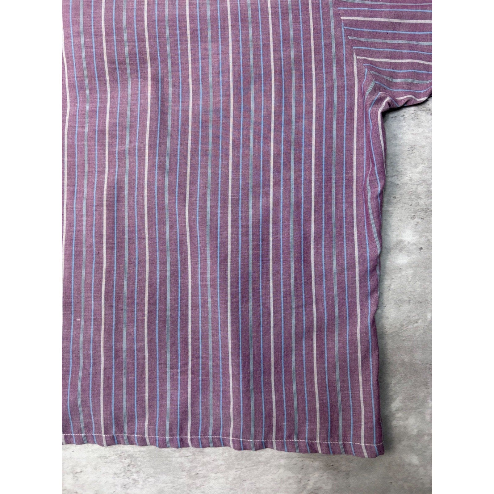 Vintage Rock Canyon Pearl Snap Striped Cropped Button Up Shirt Size XL
