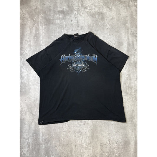 Harley Davidson Motorcycles Grim Reaper Graphic T-Shirt Size 2XL Black