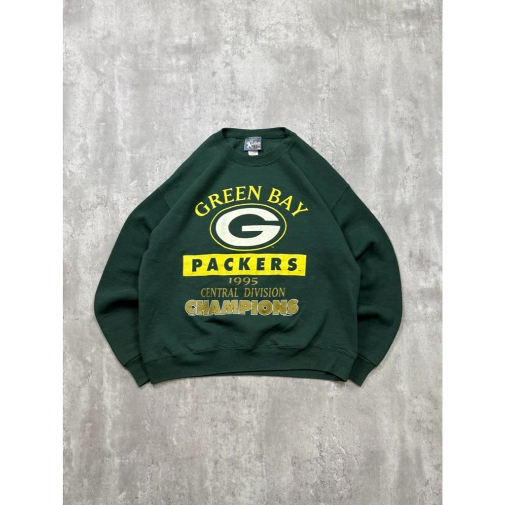 Vintage 1995 Green Bay Packers NFL Central Division Champs Sweatshirt Size Large