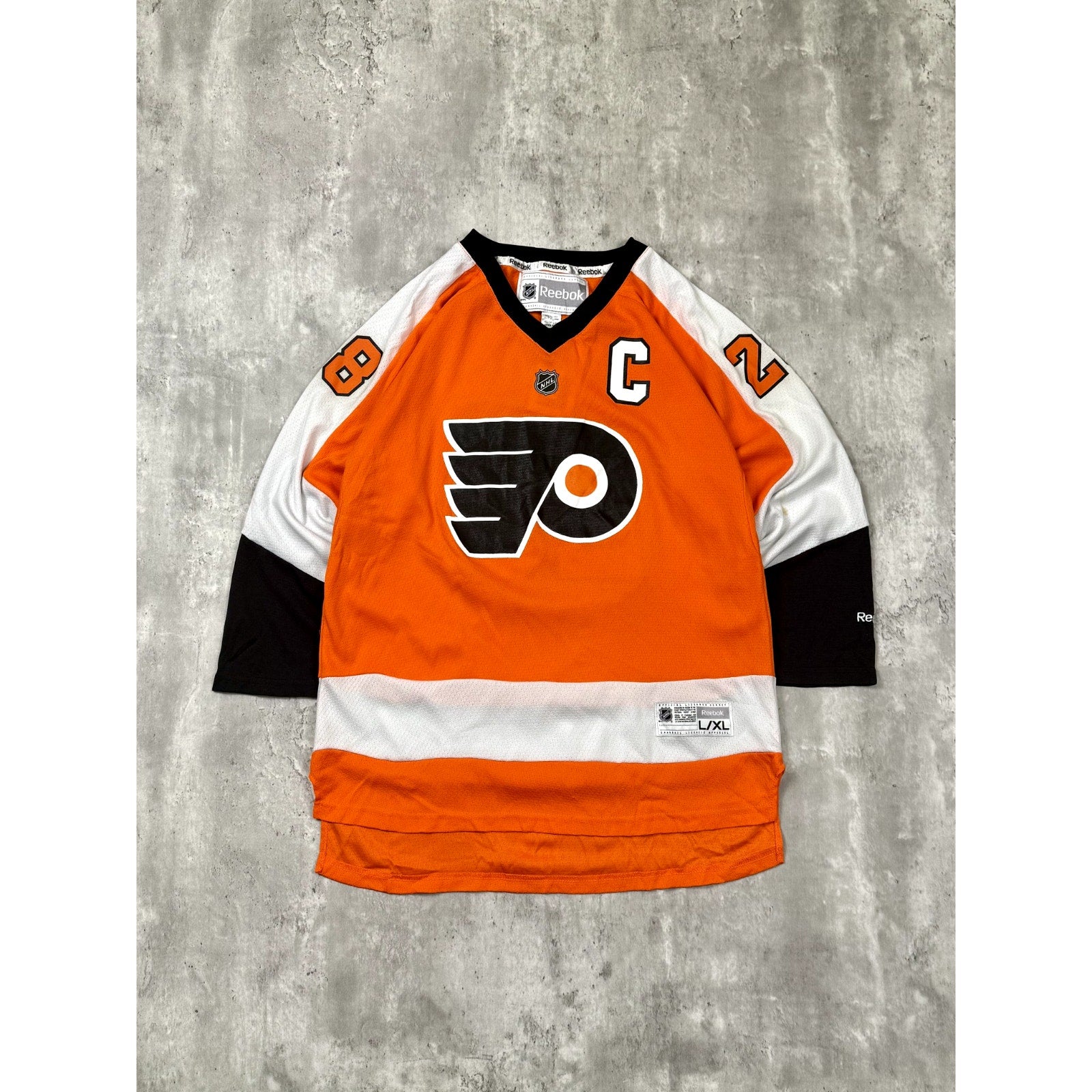 Vintage Claude Giroux #28 Philadelphia Flyers NHL Hockey Jersey Size L/XL YOUTH