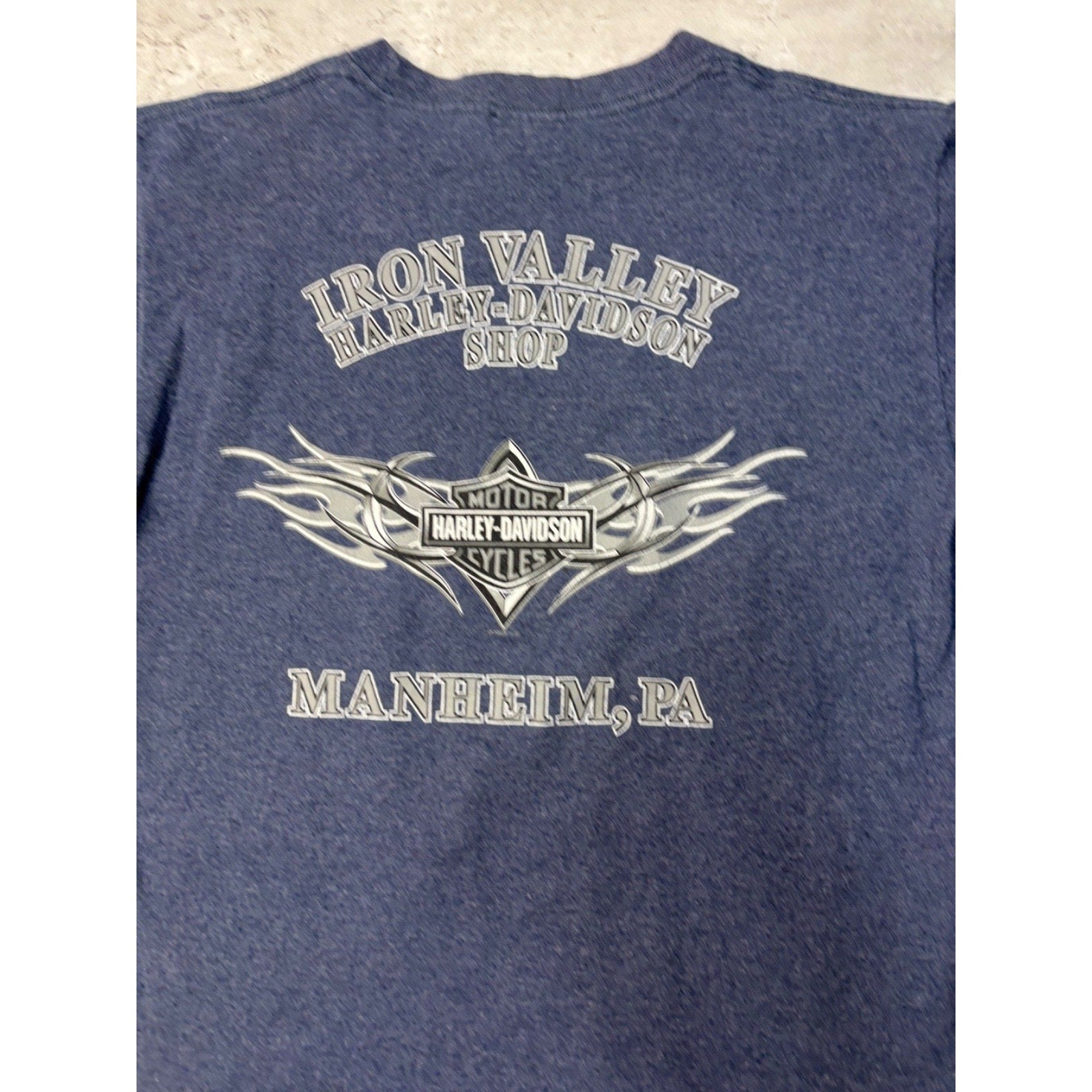 Vintage 2005 Harley Davidson Graphic Spellout T-Shirt Size Medium