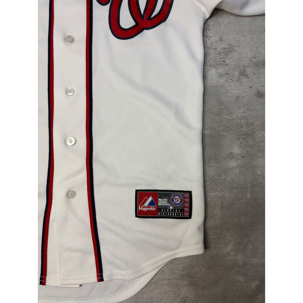 Vintage Washington Nationals MLB Stitched Majestic Baseball Jersey Size Small