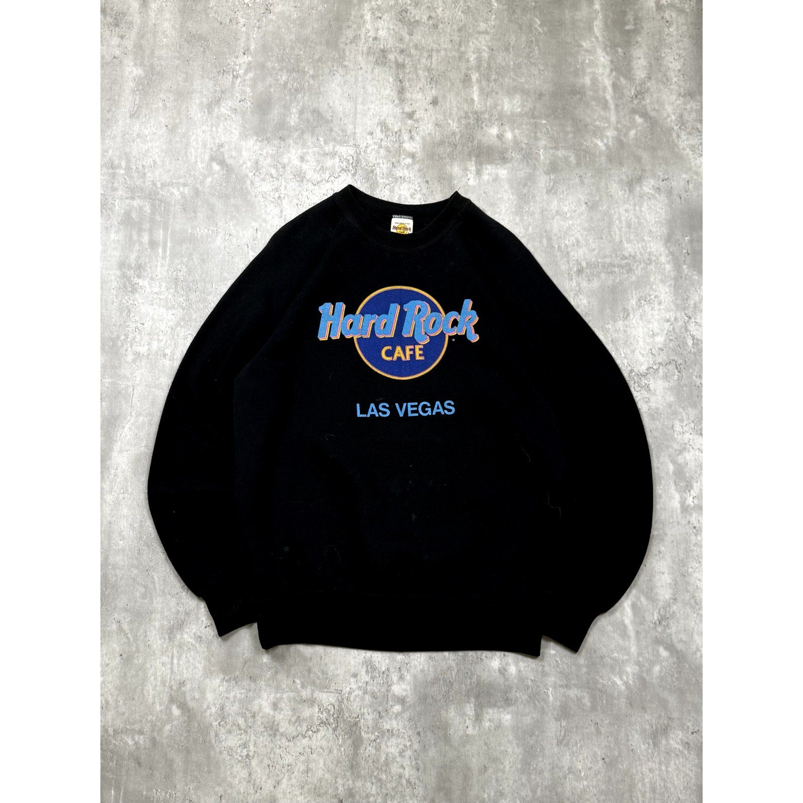 Vintage 90s Hard Rock Cafe Las Vegas Graphic Logo Pullover Sweatshirt Size Large