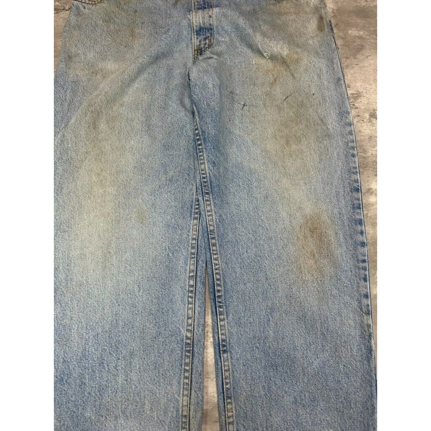 Vintage 80s/90s Levis 540 Brown Tab Light Wash Denim Pants Size 37