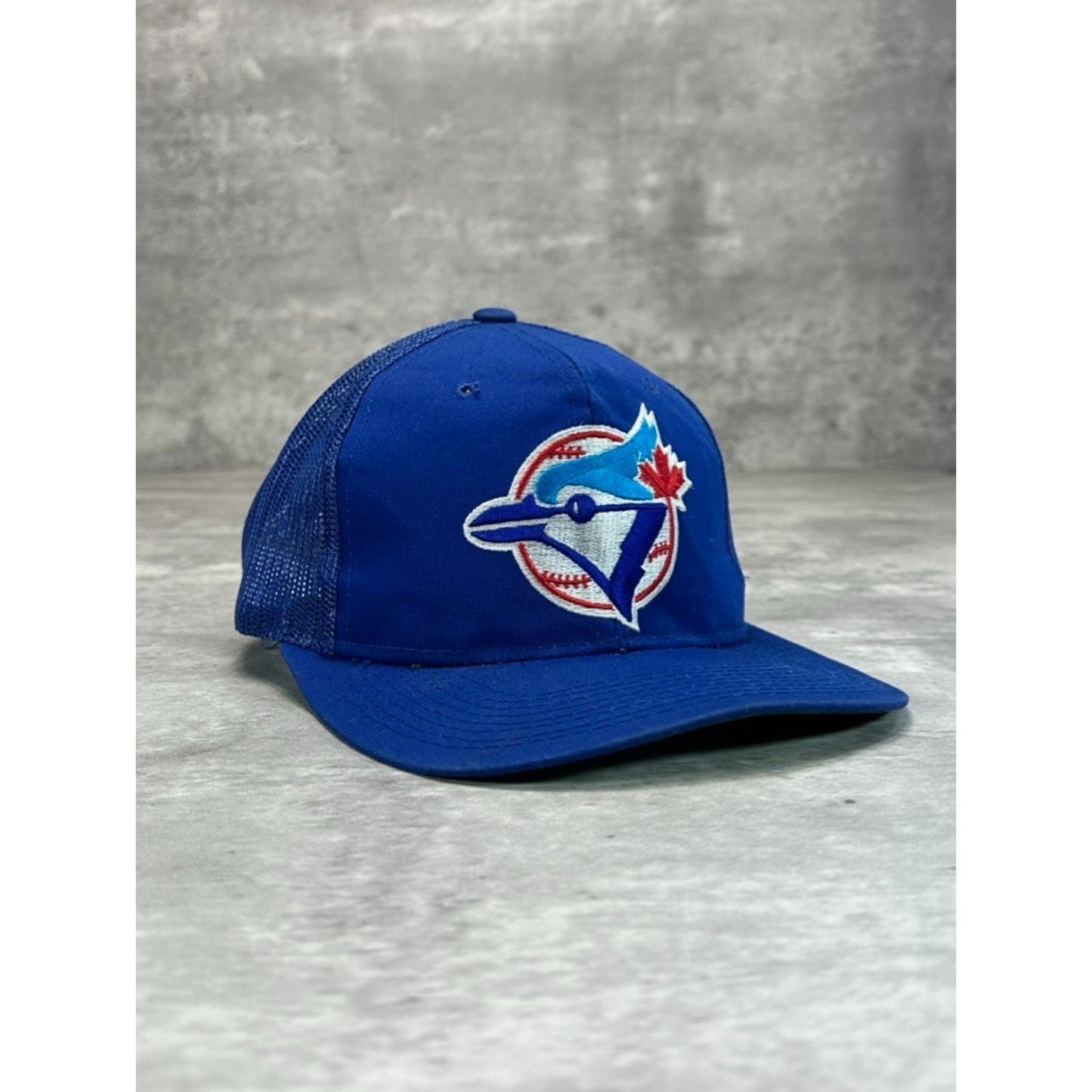Vintage 80s/90s Toronto Blue Jays MLB Embroidered Logo Trucker Snapback Hat OSFA