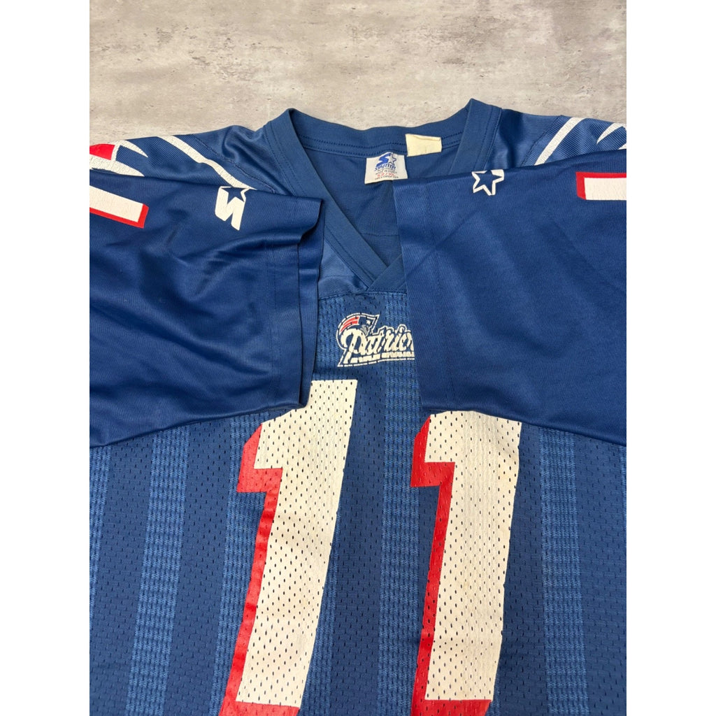 Vintage Drew Bledsoe #11 New England Patriots NFL Football Jersey Size XL