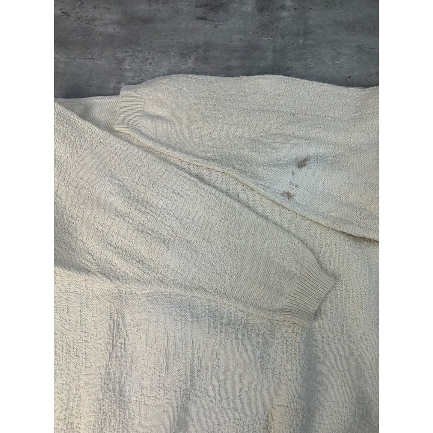 Vintage 90s Duck Hunting Dog Embroidered Graphic Knit Sweater Size Large