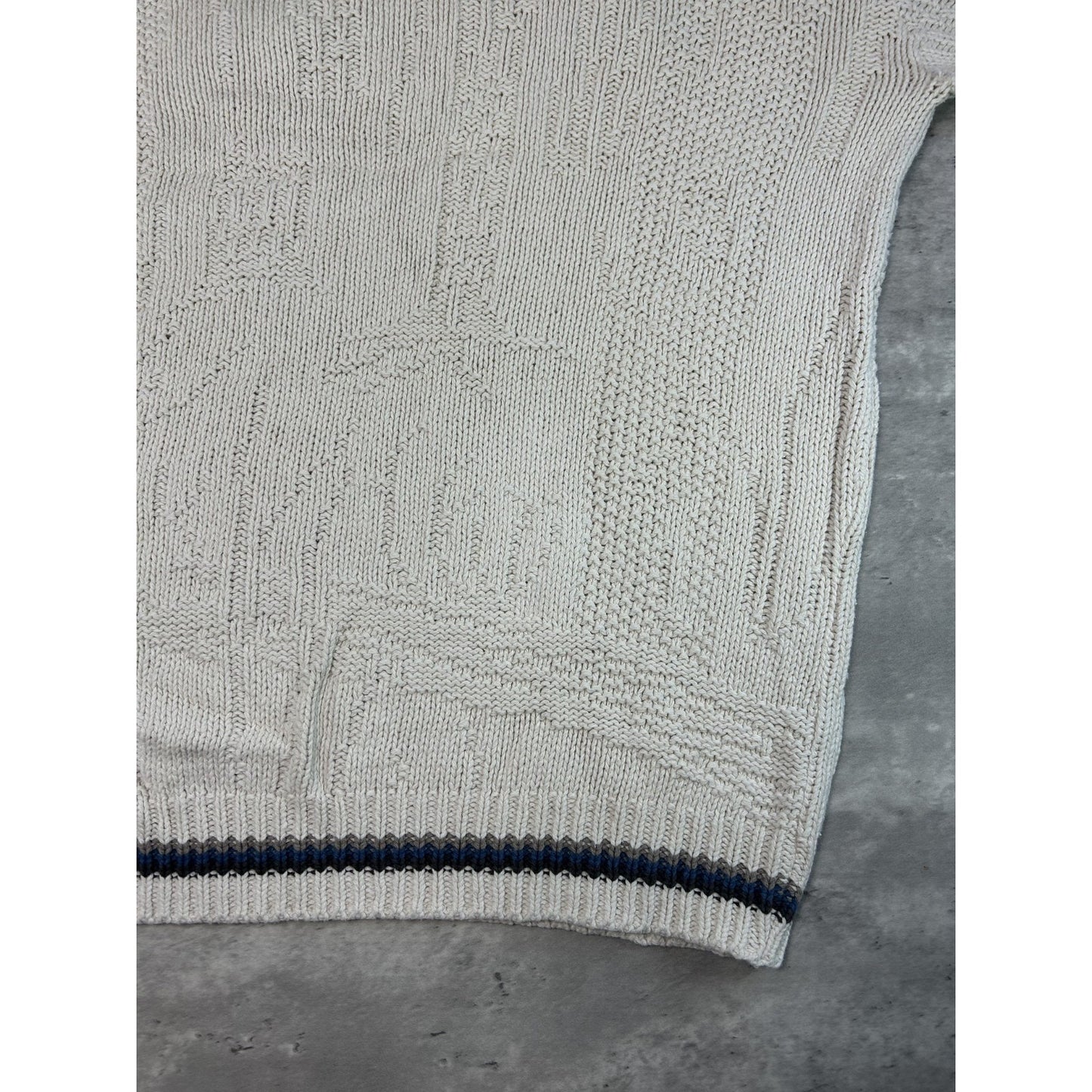 Vintage Deer Graphic Ribber Pullover Knit Sweater Size 2XL