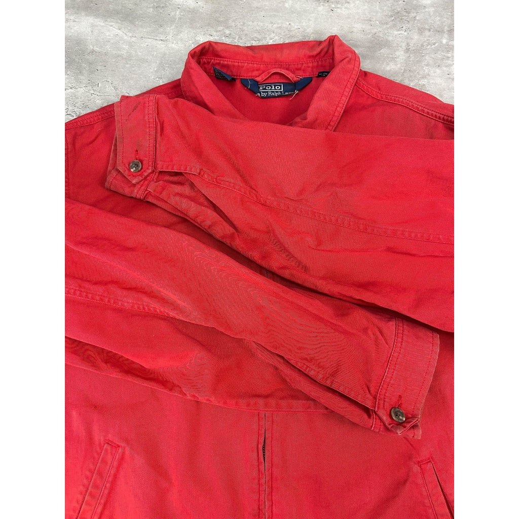 Vintage Polo Ralph Lauren Embroidered Pony Harrington Jacket Size XL Red