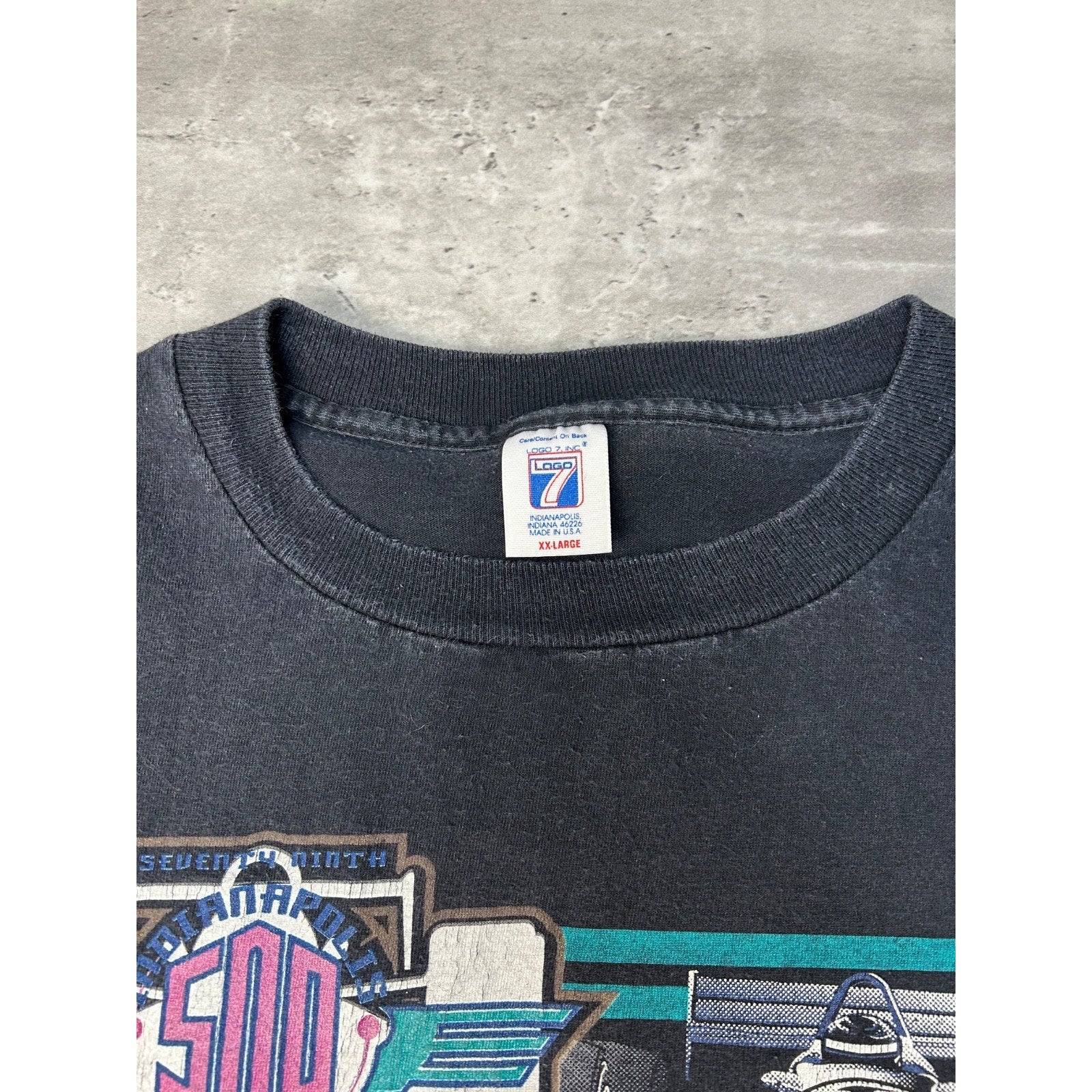Vintage 90s Indianapolis 500 Nascar Racing Graphic T-Shirt Size 2XL