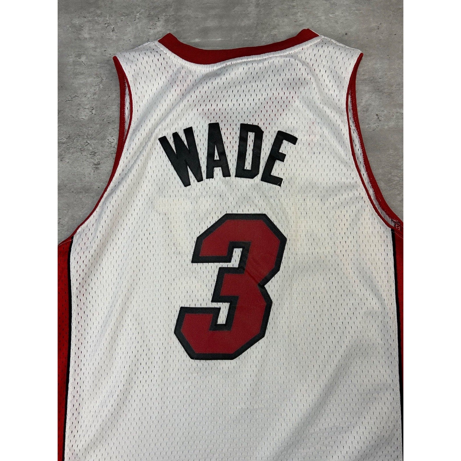 2000s Dwayne Wade #3 Miami Heat NBA Stitched Adidas Basketball Jersey Sz Medium