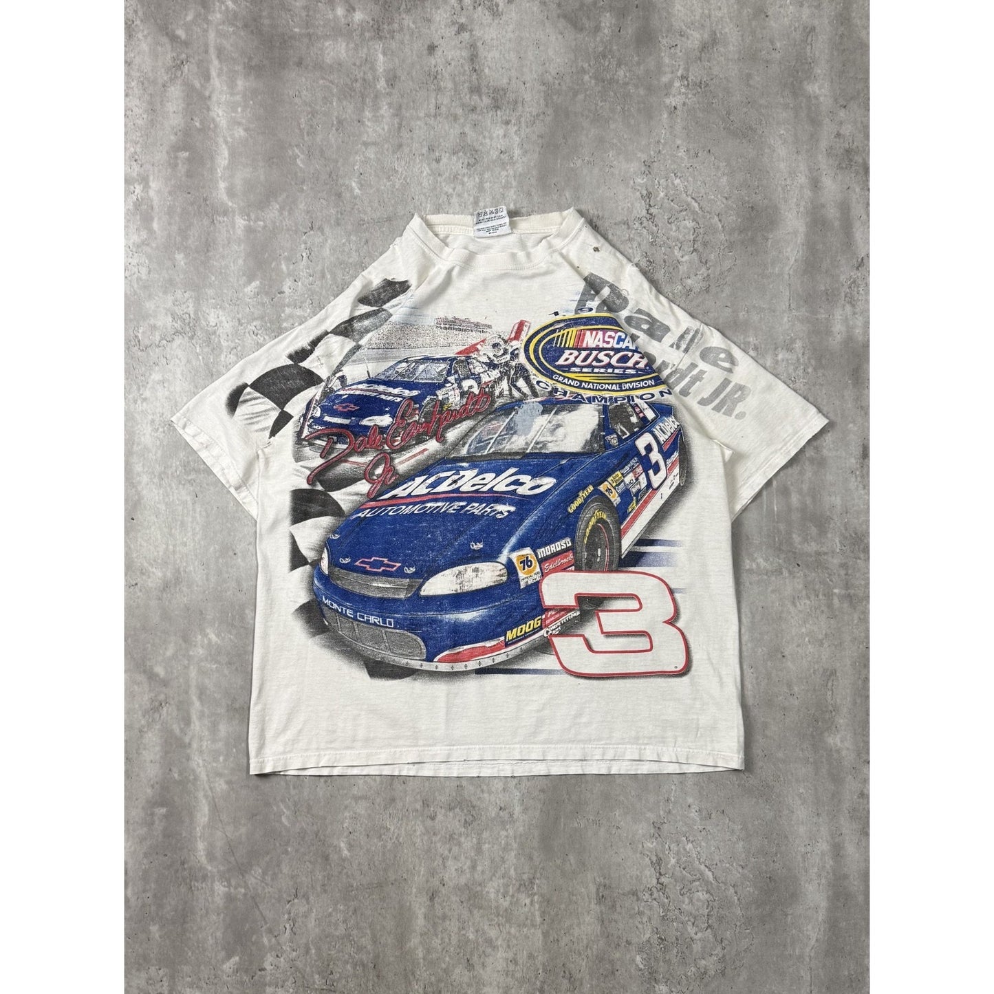 Vintage Dale Earnhardt #3 Nascar Racing All Over Print T-Shirt Size Large