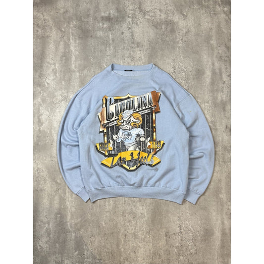Vintage 90s North Carolina Tarheels NCAA Graphic Crest Logo Sweatshirt Size XL