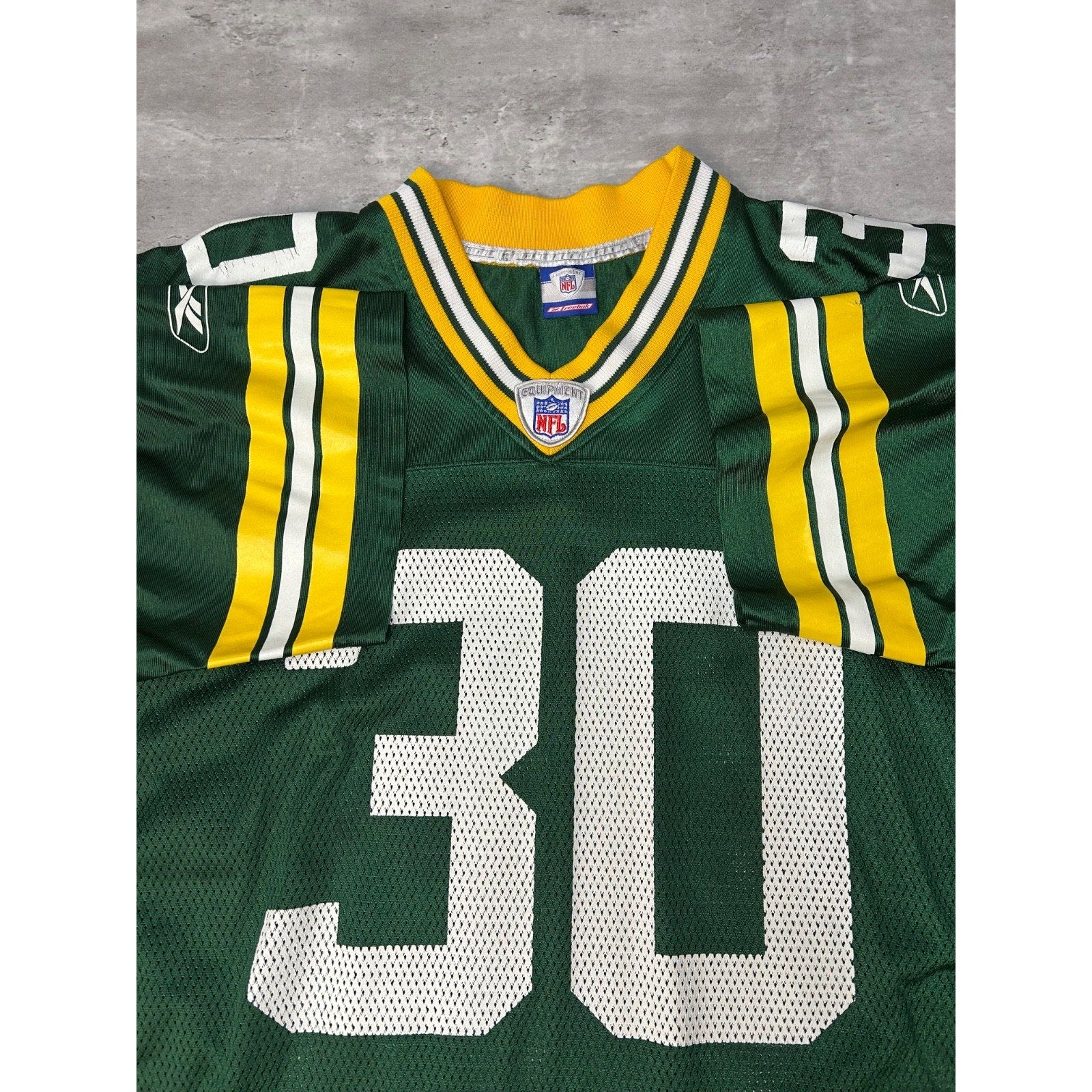 Vintage Ahman Green #20 Green Bay Packers NFL Reebok Jersey Size Large