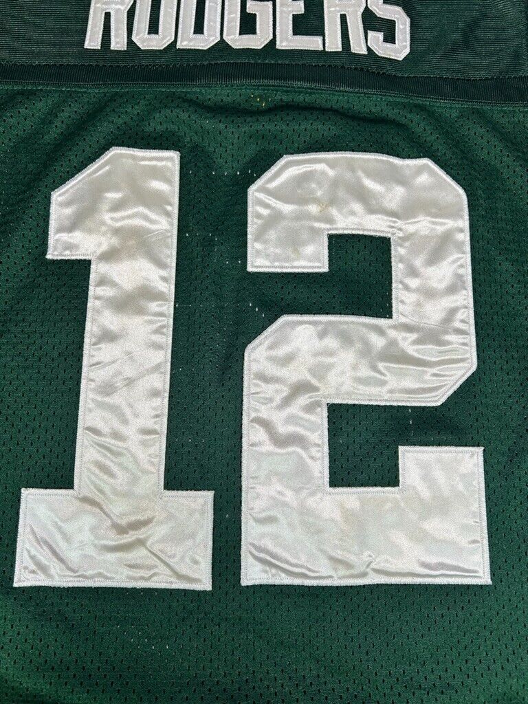 Vintage Aaron Rodgers #12 Green Bay Packers NFL Reebok Jersey Size 54 3XL