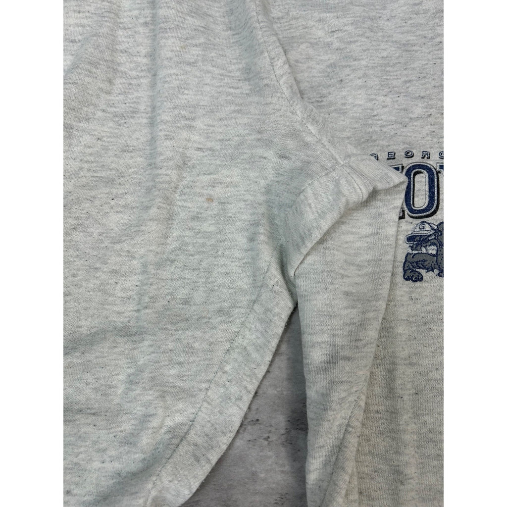Vintage 90s Georgetown Hoyas NCAA Graphic Sweat Pants Size 2XL Gray