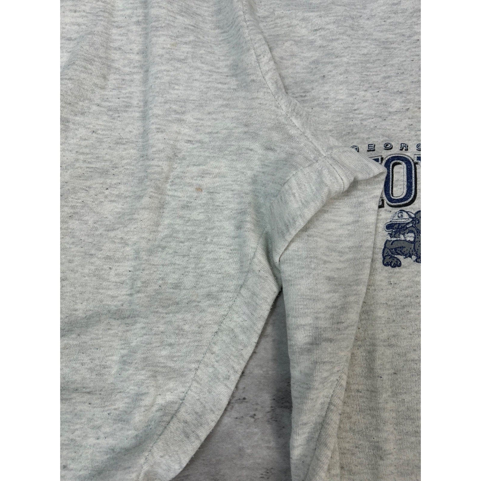 Vintage 90s Georgetown Hoyas NCAA Graphic Sweat Pants Size 2XL Gray