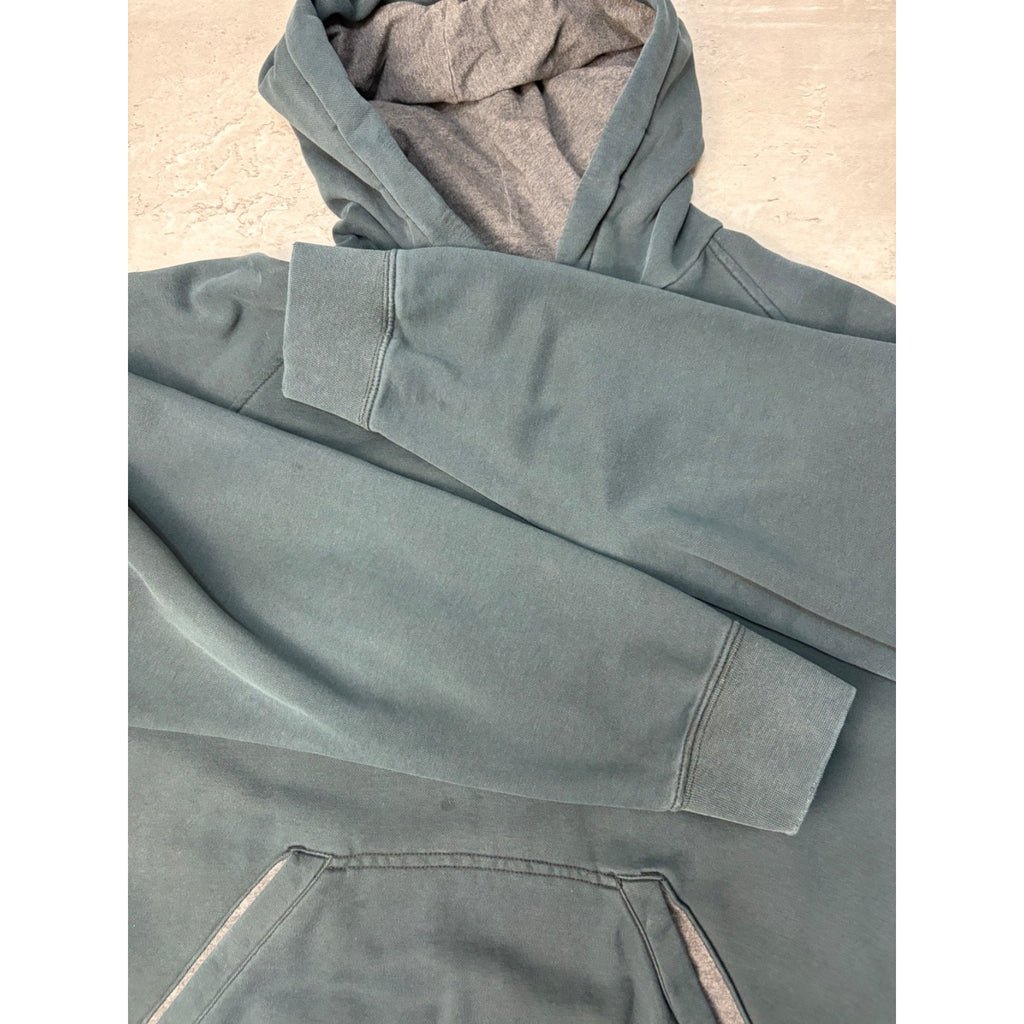 Vintage Nike Embroidered Mini Swoosh Black Hooded Sweatshirt Size Large