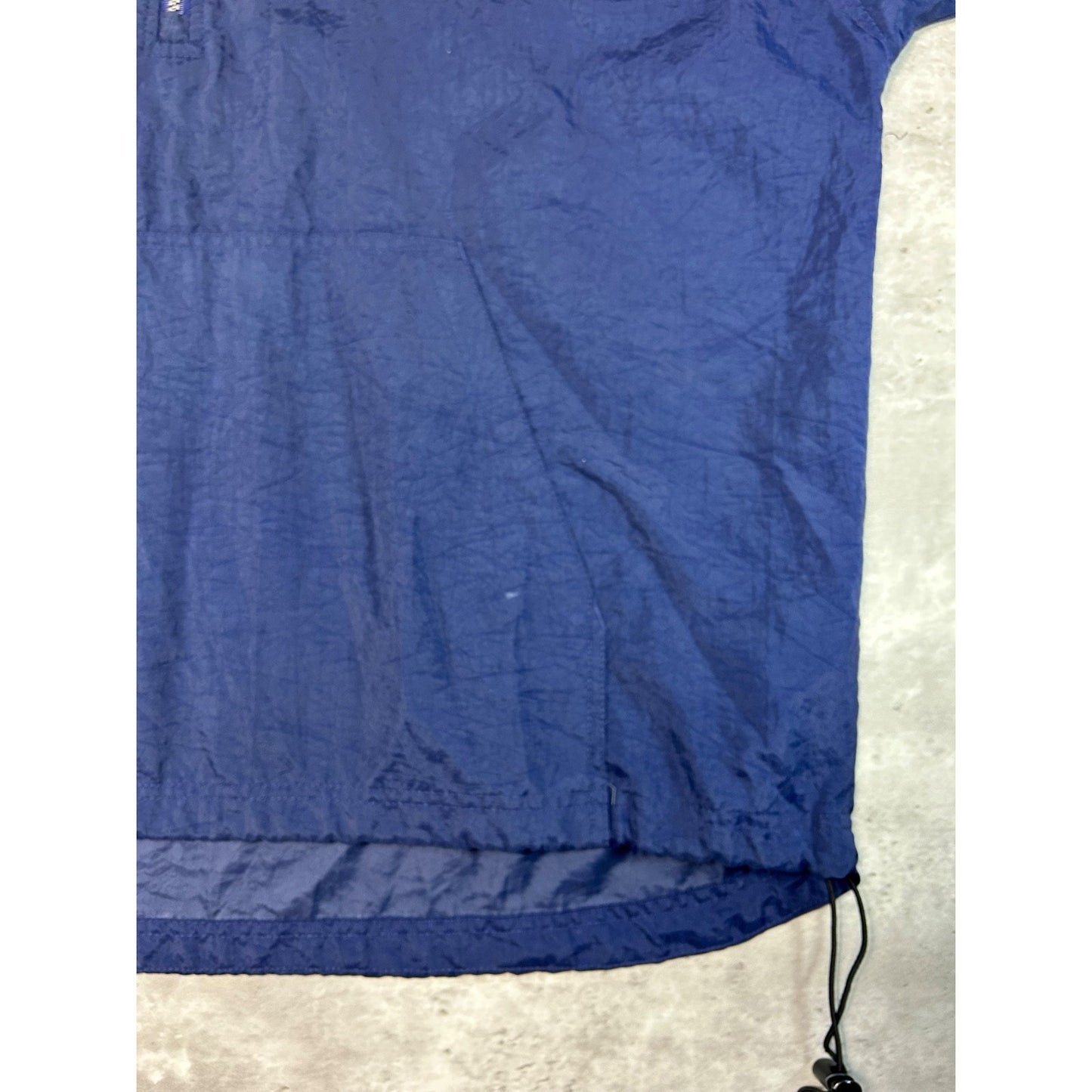 Vintage 90s Adidas Embroidered Logo 1/2 Zip Windbreaker Jacket Size Large