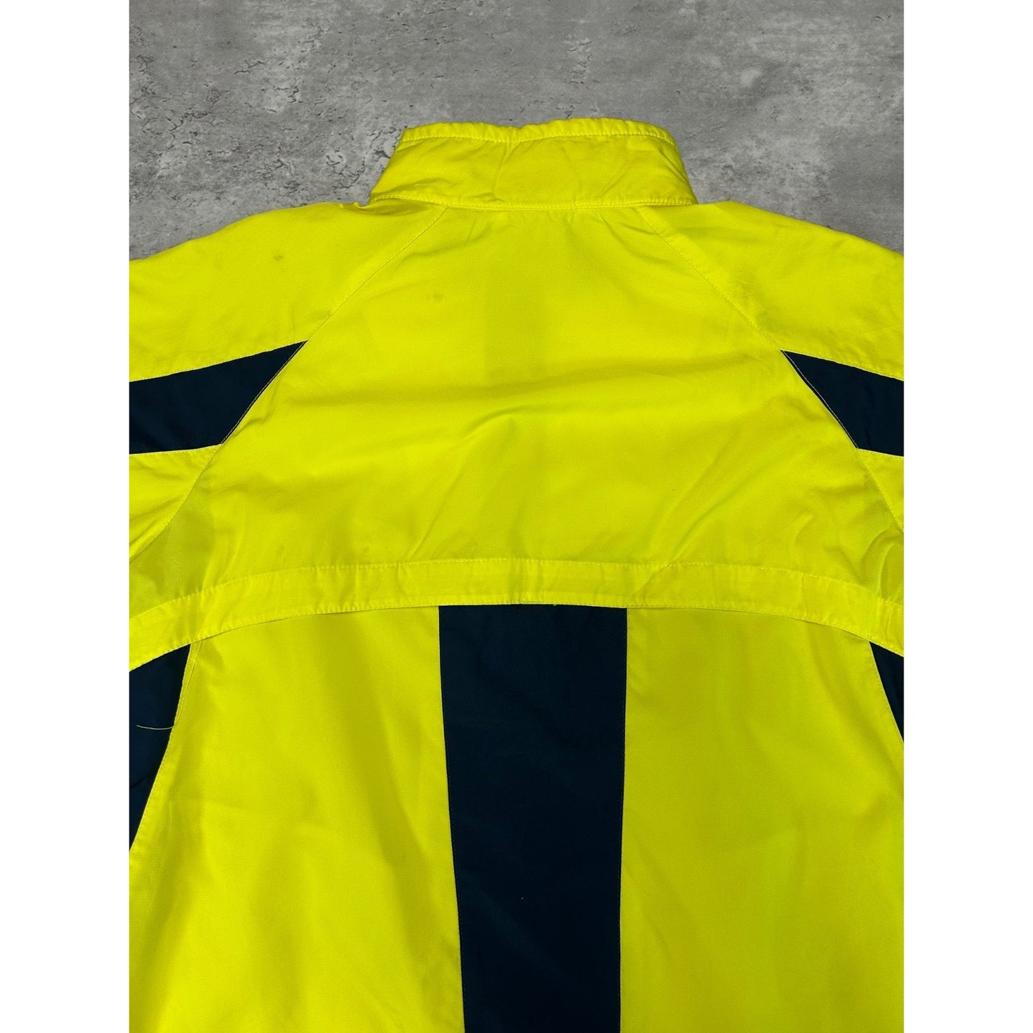 Vintage 2000s Nike Embroidered Swoosh Two Tone Windbreaker Jacket Medium YOUTH