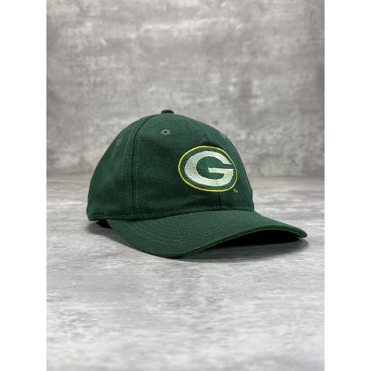 Vintage 90s Green Bay Packers NFL Embroidered Logo Football Snapback Hat OSFA